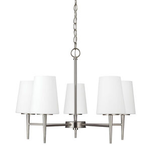 Driscoll 5 Light 25.25 inch Brushed Nickel Chandelier Ceiling Light