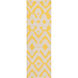 Paddington 36 X 24 inch Bright Yellow, Beige Rug