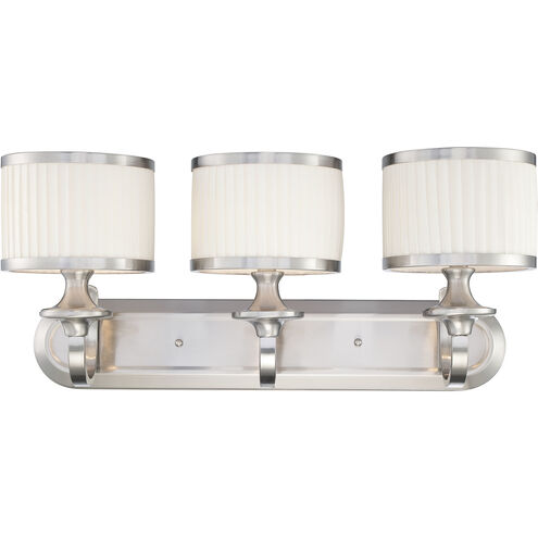 Candice 3 Light 25 inch Brushed Nickel Vanity Light Wall Light