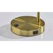 Rowe 19 inch 60.00 watt Antique Brass Supercharger Desk Lamp Portable Light