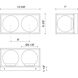 Alora Mood Amelia 2 Light Black Outdoor Wall Light