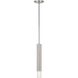 Troy LED 5 inch Brushed Steel Pendant Ceiling Light 