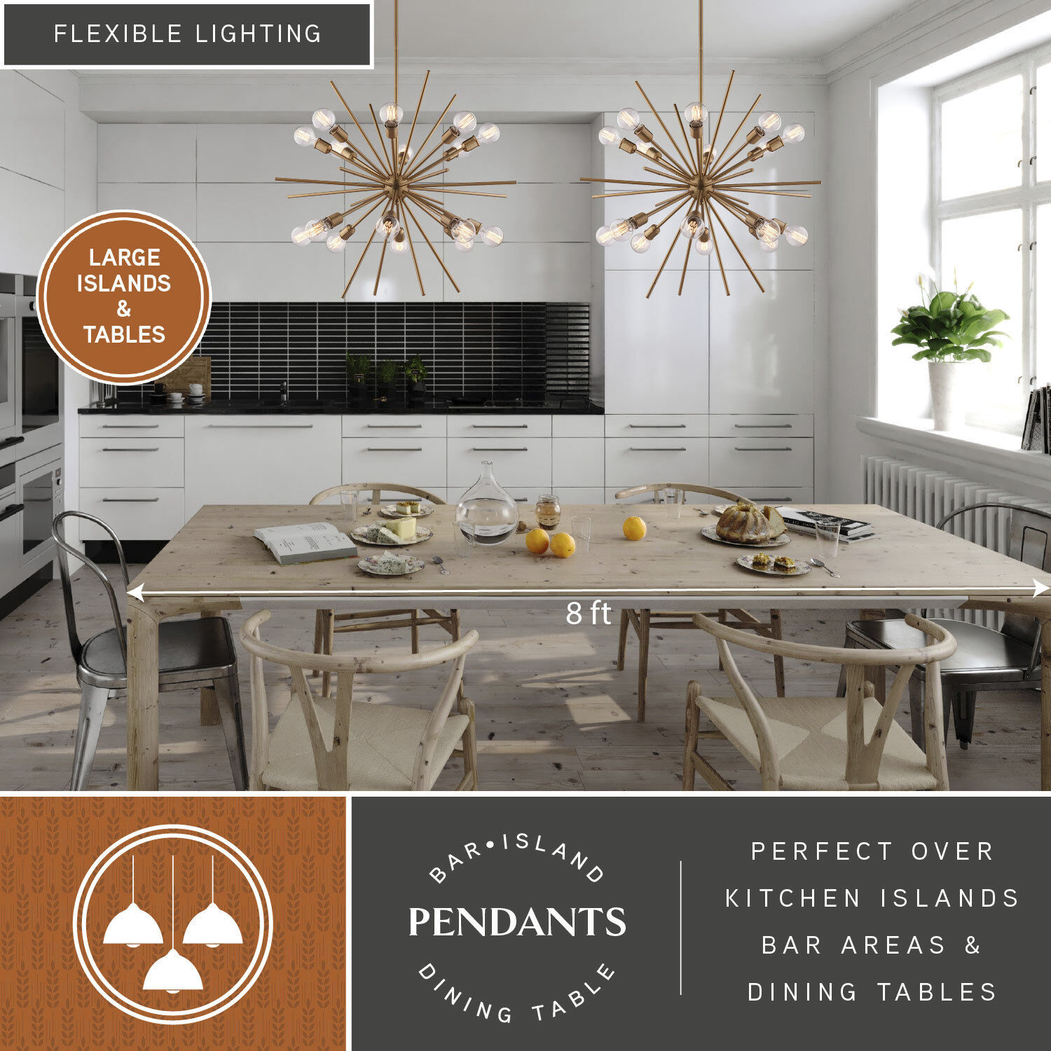 Estelle 16 Light 36 inch Natural Brass Pendant Ceiling Light