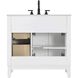 Virginia 36 X 35 inch White Bathroom Vanity Cabinet