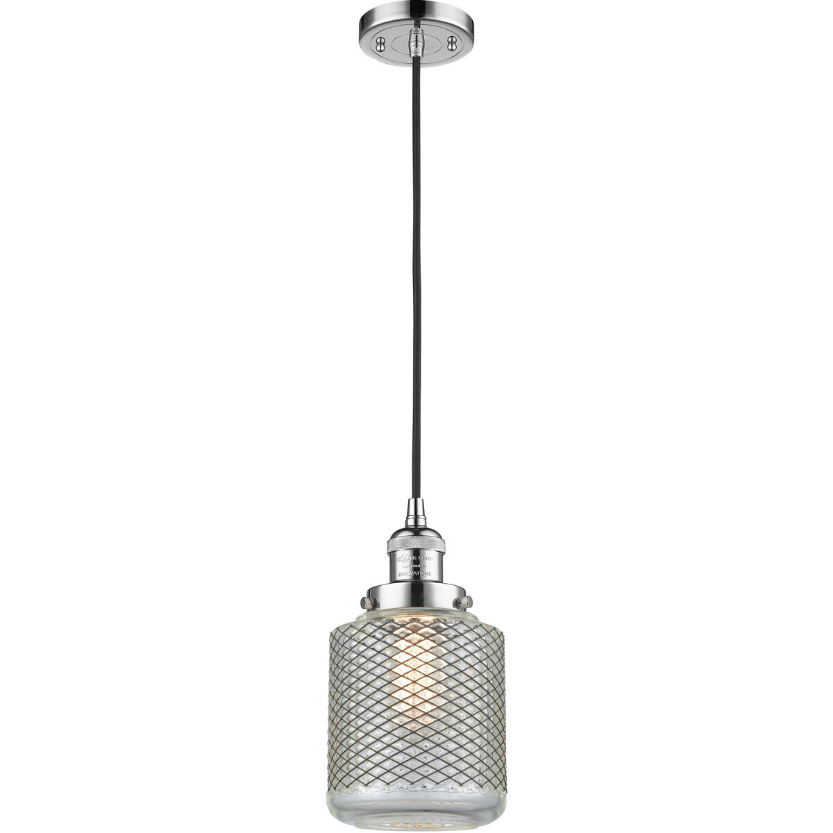 Franklin Restoration Stanton 1 Light 6 inch Polished Chrome Mini Pendant Ceiling Light, Franklin Restoration
