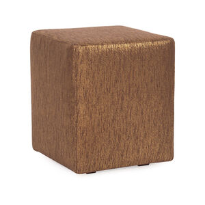 Universal Glam Chocolate Cube Ottoman Replacement Slipcover, Ottoman Not Included