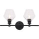 Rochester 2 Light 19 inch Black Wall sconce Wall Light
