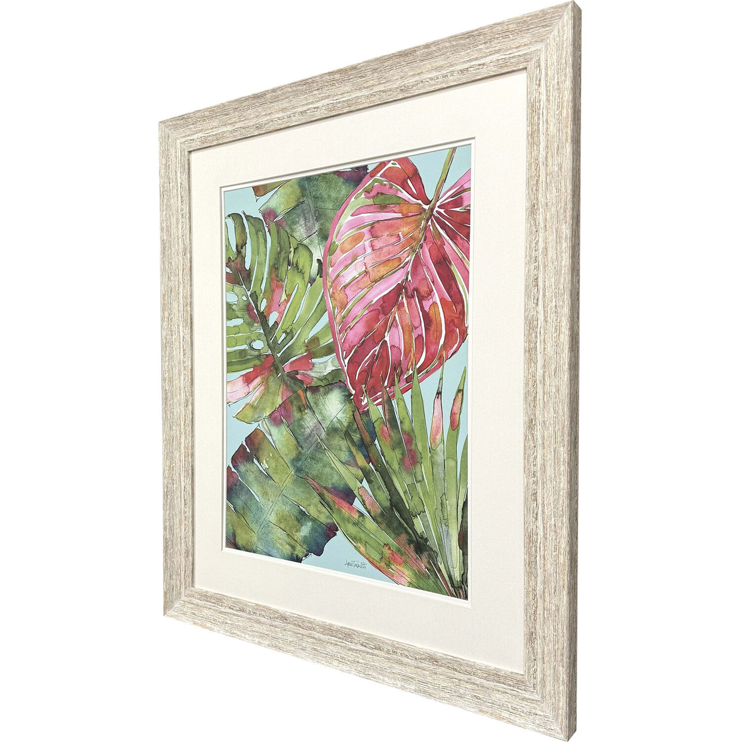 Palm Springs Green and Red and Pink and Purple Framed Art, Propac