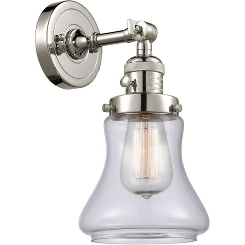 Franklin Restoration Bellmont LED 7 inch Polished Nickel Sconce Wall Light, Franklin Restoration