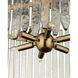 Electra 6 Light 29 inch Antique Brass Chandelier Ceiling Light