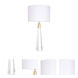 Monroe 32 inch 100.00 watt Brushed Brass Table Lamp Portable Light