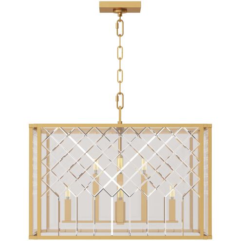 AH by Alexa Hampton Erro 8 Light Burnished Brass Pendant Ceiling Light