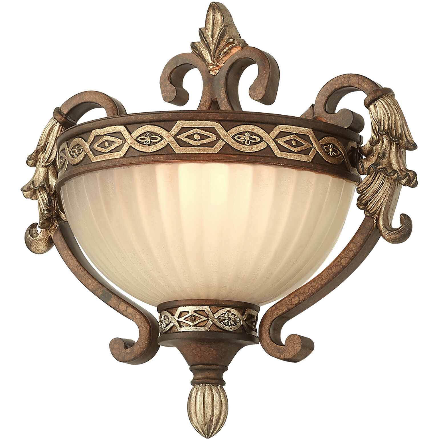 Seville 1 Light 10 inch Palacial Bronze with Gilded Accents Wall Sconce Wall Light