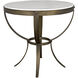 Byron 30 X 30 inch Aged Brass Side Table