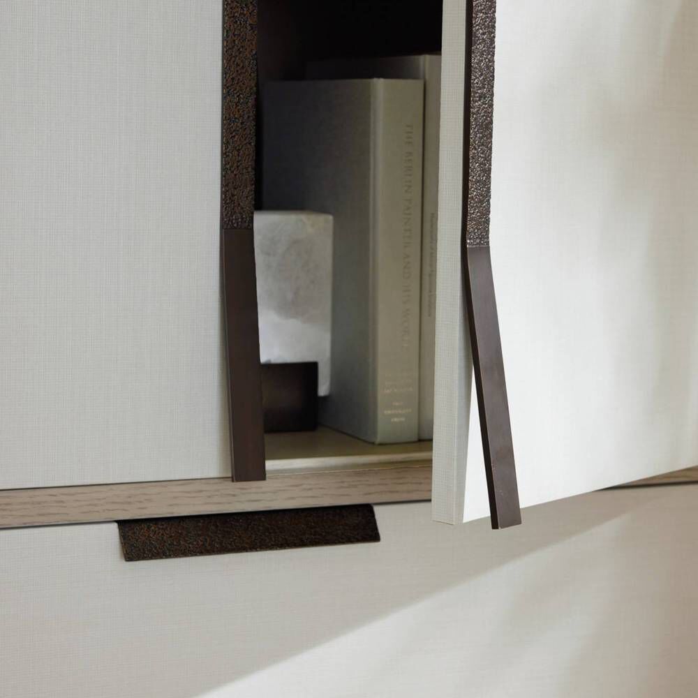 Dorsey Beige and Smoke Cabinet