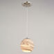 Milano LED 6.25 inch Satin Nickel Mini Pendant Ceiling Light