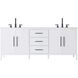 Millie 84 X 35 inch White Bathroom Vanity Cabinet