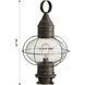 Ellington 1 Light 21 inch Bronze Post Lantern in Clear Glass, Brass Traditions by Innovations Lighting