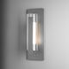 Vertical Bar 1 Light 18.8 inch Coastal Burnished Steel Outdoor Sconce, Medium