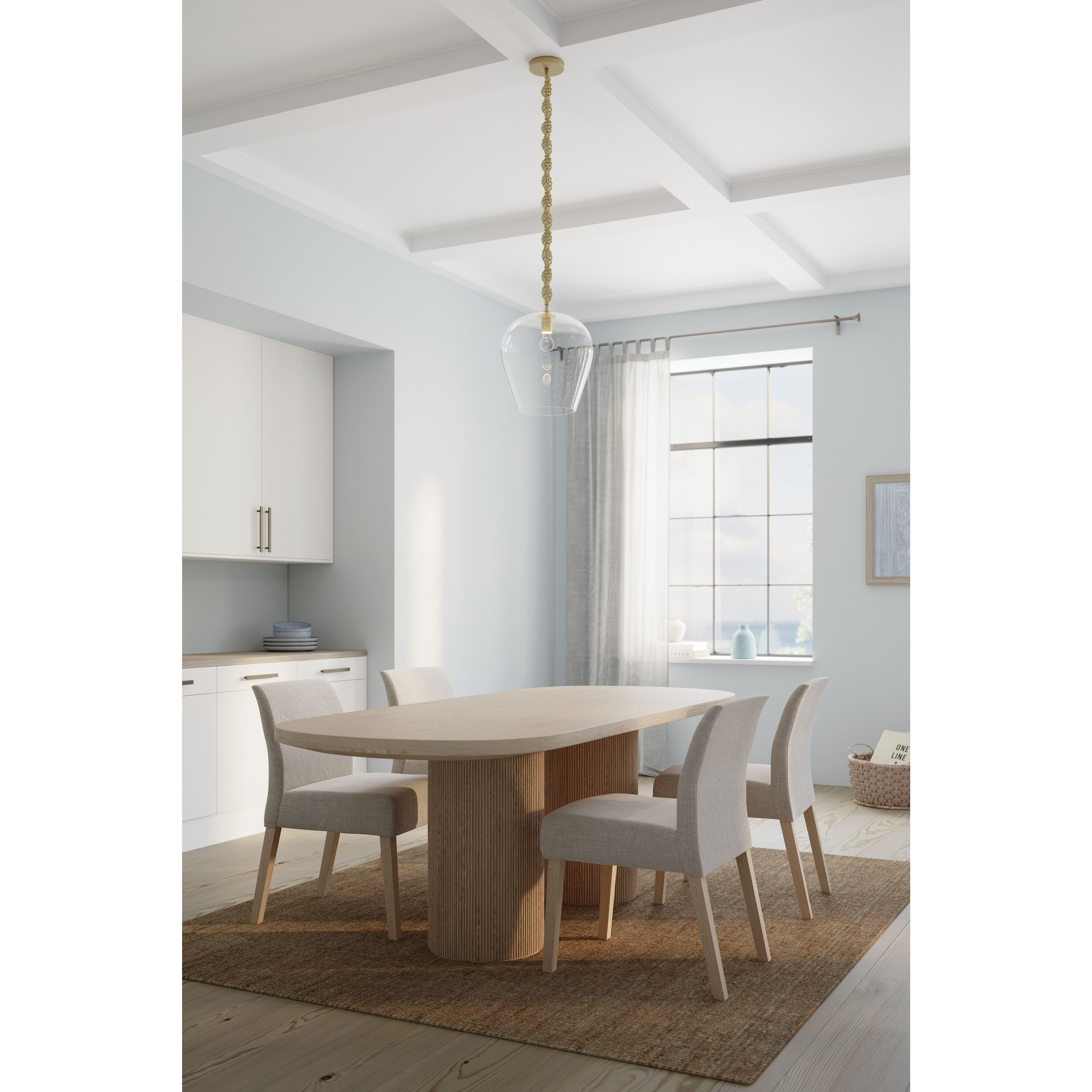 Elyric 1 Light 12.75 inch Legacy Brass Pendant Ceiling Light