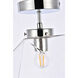 Lawrence 1 Light 10 inch Chrome Flush Mount Ceiling Light