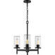 Winslett 19.5 inch 60.00 watt Matte Black Chandelier Ceiling Light, Mini