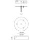 Leo 5.13 inch Rusty Black Multi Ceiling Canopy Ceiling Light