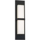 Bandeau LED 22 inch Black Outdoor Wall Light in 4000K, dweLED