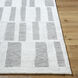 Bianca 90 X 60 inch Light Silver / Off-White / Silver / Slate Handmade Rug in 5 x 8