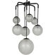 Artemis 7 Light 23 inch Matte Black Chandelier Ceiling Light