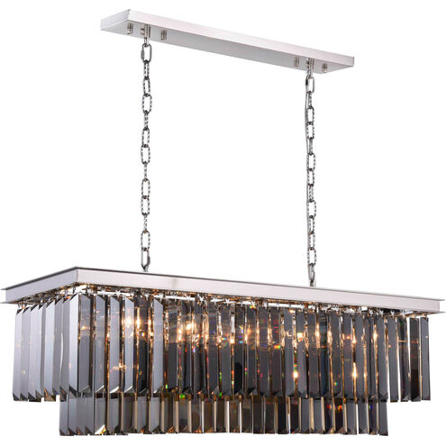Sydney 12 Light 40 inch Polished Nickel Chandelier Ceiling Light, Urban Classic