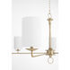Ginevra 6 Light 62 inch Aged Brass Chandelier Ceiling Light, Large