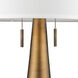 Muse 34 inch 100.00 watt Hand Painted Antique Gold Table Lamp Portable Light