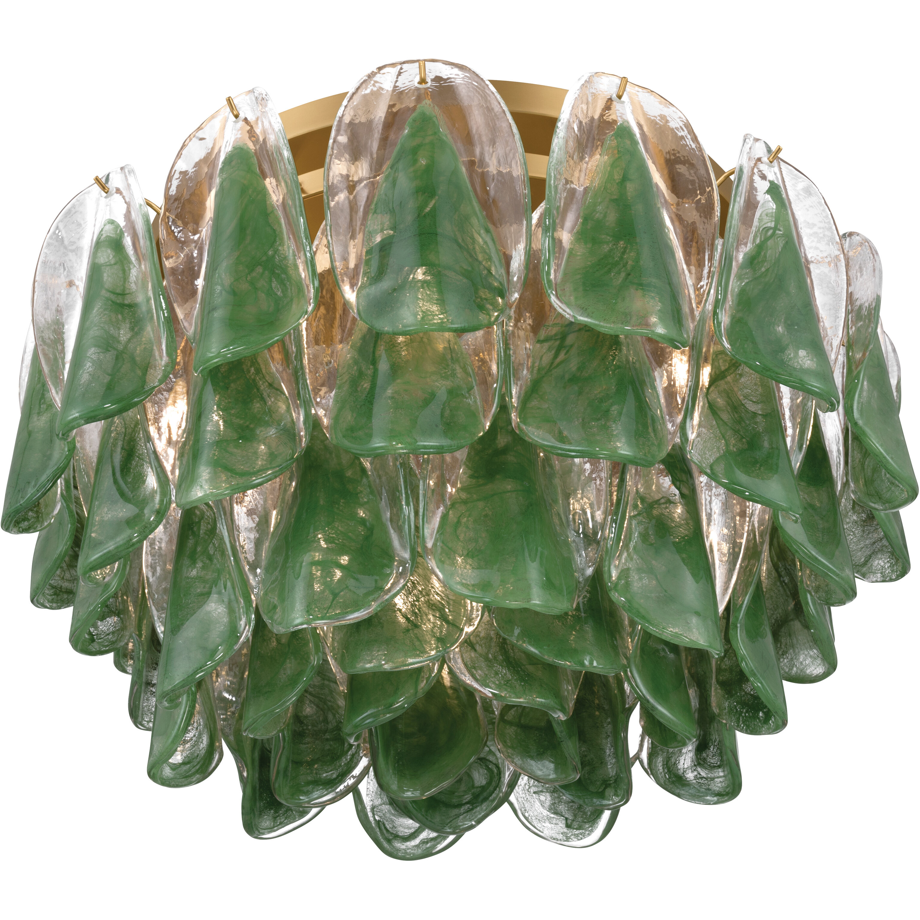 Verla Crest 6 Light 24.25 inch Legacy Brass Flush Mount Ceiling Light