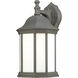 Hawthorne 1 Light 14 inch Painted Bronze with White Outdoor Wall Sconce