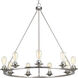 Debut 9 Light 36 inch Brushed Nickel Chandelier Ceiling Light, Design Series