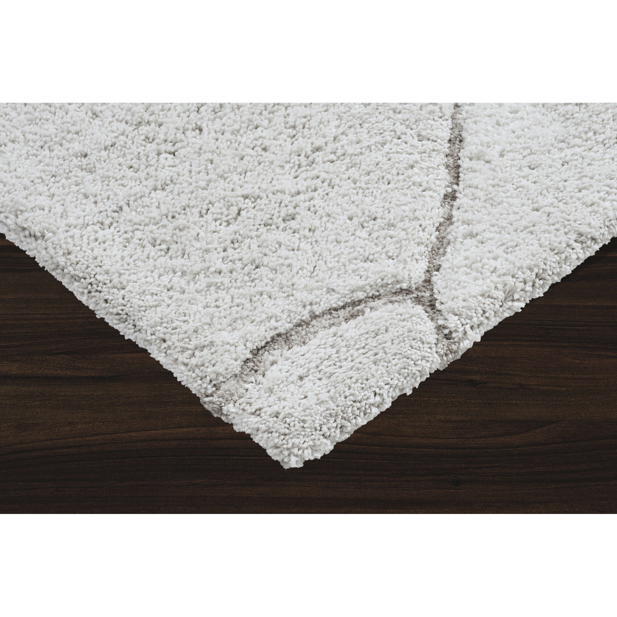 Allen 122 X 94 inch Off White and Taupe Rug, 7'10" x 10’2" ft