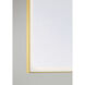 Paulding 60 X 42 inch Gold LED Mirror
