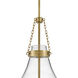 Eloise 1 Light 16 inch Lacquered Brass Pendant Ceiling Light