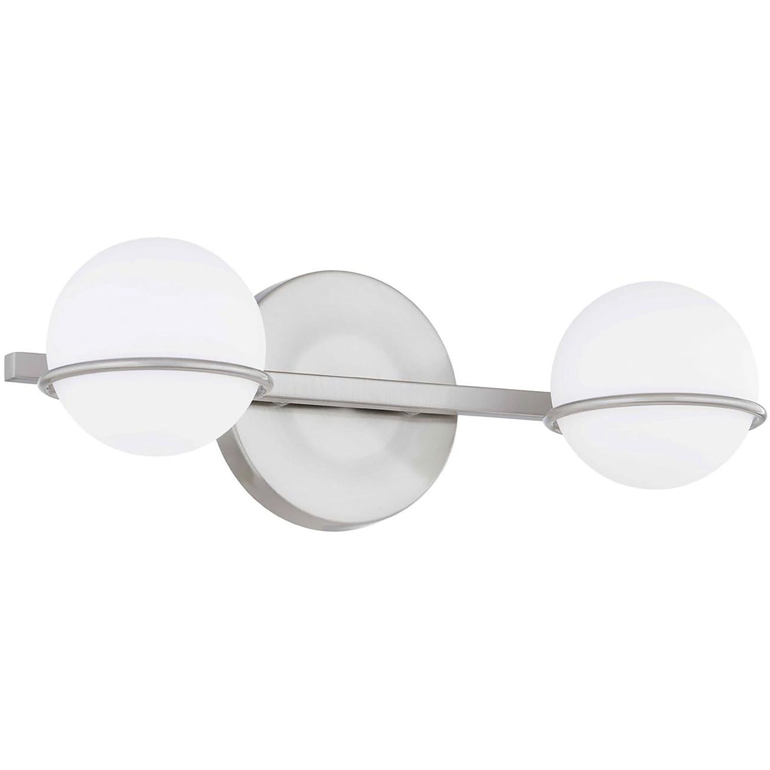 Fusion LED 14.25 inch Brushed Nickel Bath Bar Wall Light