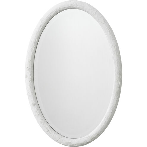 Ovation 36 X 24 inch Textured White Resin Wall Mirror