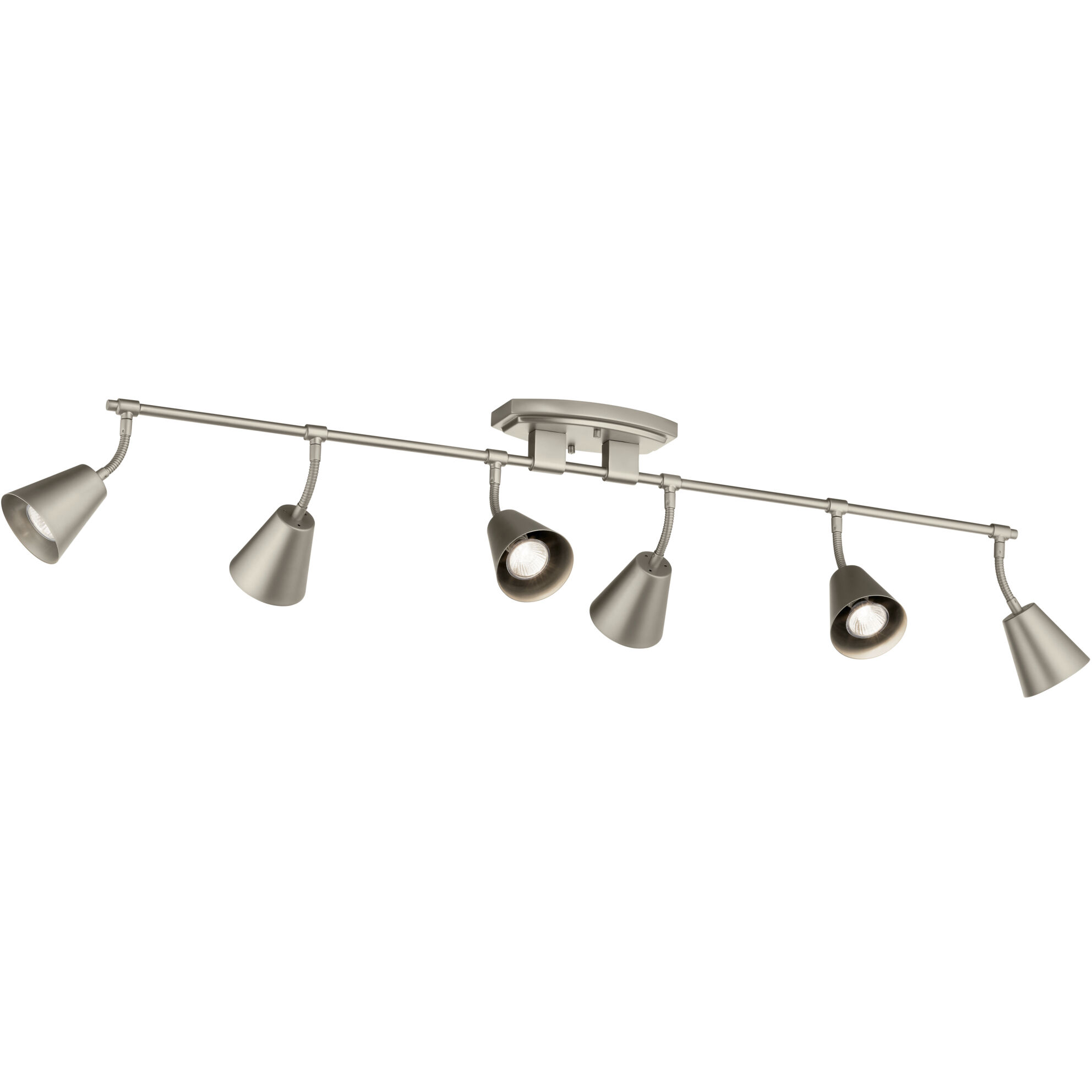 Sylvia 6 Light 120 Satin Nickel Rail Light Ceiling Light