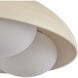 Alora Mood Robyn 3 Light 16 inch Pearl White/Opal Glass Flush Mount Ceiling Light