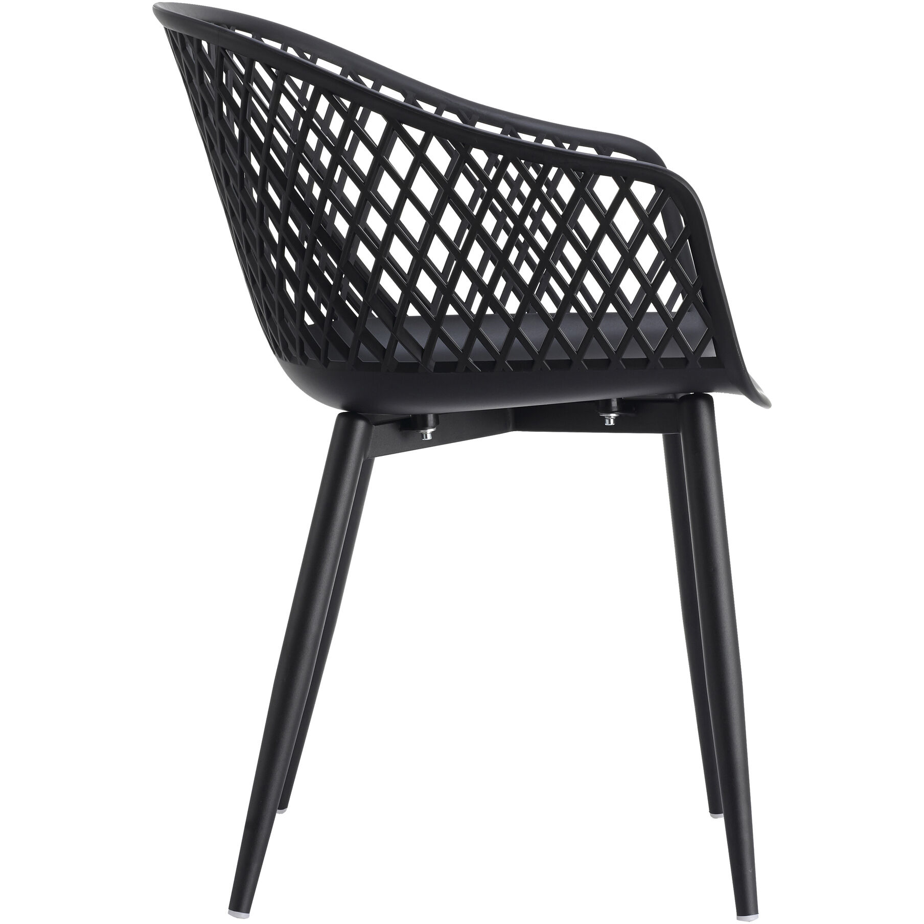 Piazza Black Outdoor Chair, Set of 2