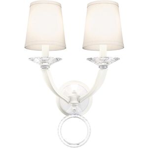 Emilea 2 Light 8.5 inch White Wall Sconce Wall Light in White Cast