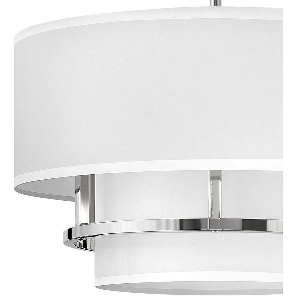 Graham 3 Light 16 inch Polished Nickel Indoor Semi-Flush Mount Ceiling Light
