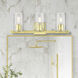 Clarion 3 Light 23 inch Satin Brass Vanity Sconce Wall Light