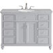 Otto 48 X 35 inch Light Grey with Cashmere White Granite Vanity Set