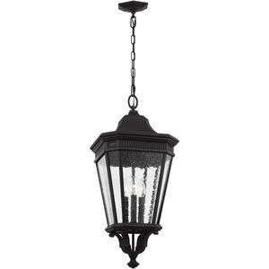 Quade 3 Light 12 inch Black Outdoor Hanging Lantern