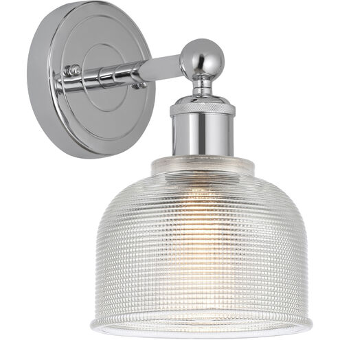 Edison Dayton 1 Light 6 inch Polished Chrome Sconce Wall Light in Clear Glass